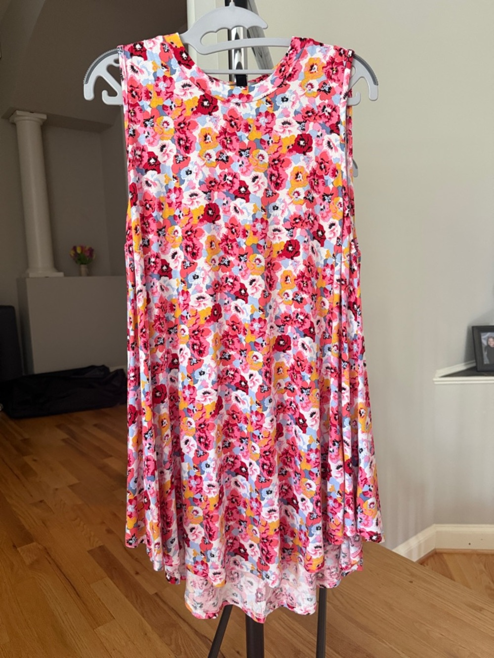 NWT Lane Bryant Pink Floral Sleeveless Top